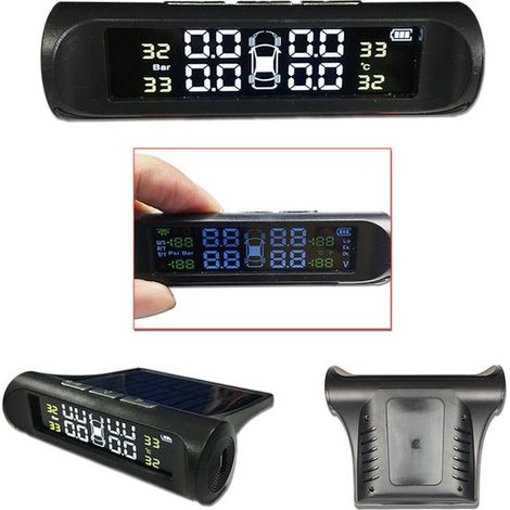 Sistema de monitoreo de presión de neumáticos (TPMS) alimentado por energía solar，de 22 a 87 psi (1/5)