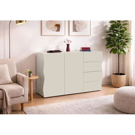 Buffet/bahut moderne 124 cm coloris cachemire Onida (1/5)