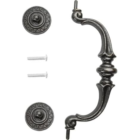 Poignées de tiroir et poignées de commode basculantes, style C-C, boutons d'armoire en bronze antique foncé (longueur 16 cm x largeur 6,6 cm) (1/5)