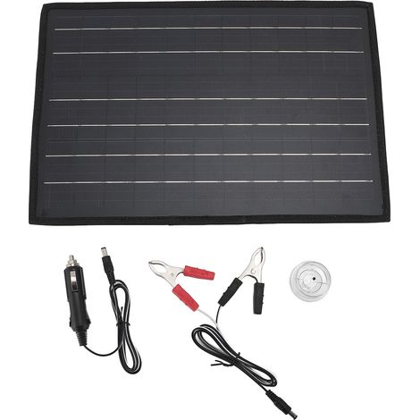 Tragbares 40-W-Polykristallin-Solarpanel mit verstellbarem Ständer, zwei schnellen USB-Anschlüssen und Winkelmessung für Camping (1/5)