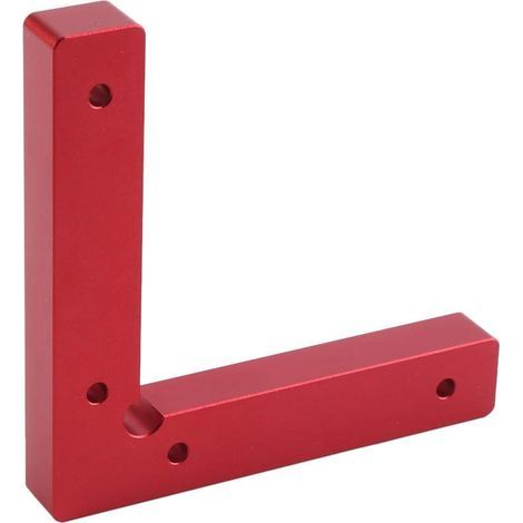 Abrazadera de esquina de aleación de aluminio de ángulo recto con posicionamiento cuadrado de 90 grados, en forma de L, para carpintería, soldadura y fijación de metales. (1/5)