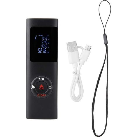 Laser-Entfernungsmesser, JQ40 Mini-Digital-Handlaser-Entfernungsbereichs-Volumenmesser 40M Hand-Entfernungsmesser