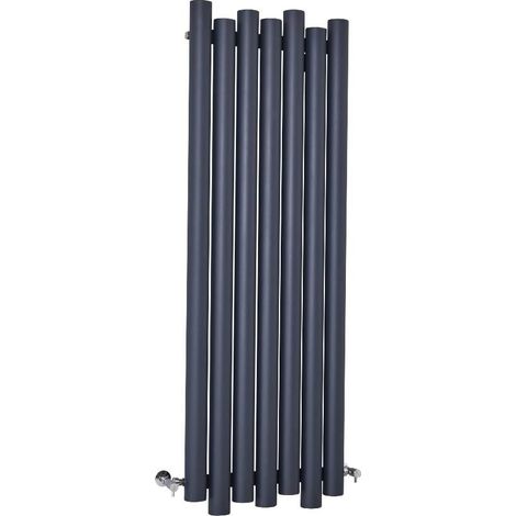 Milano Motus Anthracite Aluminium Vertical Column Radiator - 1600mm x 550mm (1/4)
