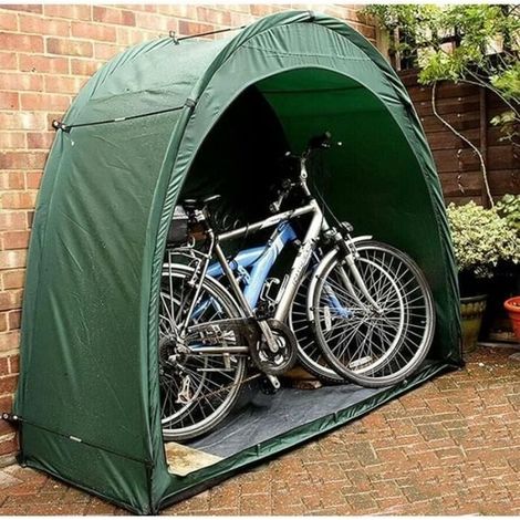 Wasserdichte Fahrradabstellanlage aus Taft (190t) – Schneller Aufbau in 10 Minuten – Vollständiger Wetterschutz – 200 x 88 x 165 cm (1/4)