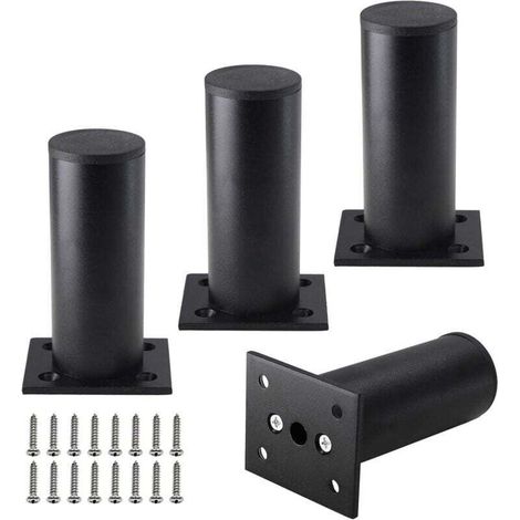 4-teiliges Set pro Möbelstück in 4 Köpfen, verstellbares Aluminium-Lega-Material für Mobilgeräte, drehbare Metall-Stützfüße für Sofa, Küche, Tisch, Armadio, Gerüst, Durchmesser 1,5