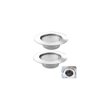 Set di 2 filtri per scarico, filtro per scarico in acciaio inox, filtro per scarico da 11,3 cm, filtro per lavello, filtro per lavello da cucina - Crezuo
