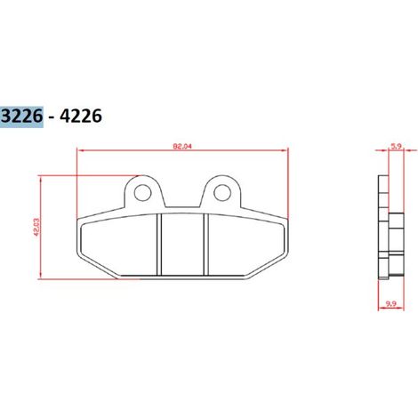 PASTILLAS DE FRENO BRENTA KH710 HARLEY-DAVIDSON 1750/1870 '18-20, TRASERAS (FT 3226)