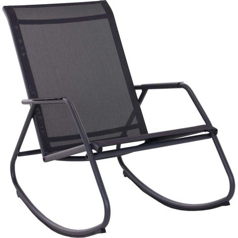 Relax Noa Rocking Graphite Fauteuil Relax Balancelle Moderne - Forza (1/3)