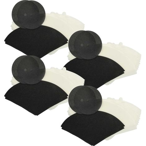 vhbw 48x cono filtrante, 8x filtro salva-motore, 8x filtro carboni attivi compatibile con FilterQueen Majestic 360 aspirapolvere