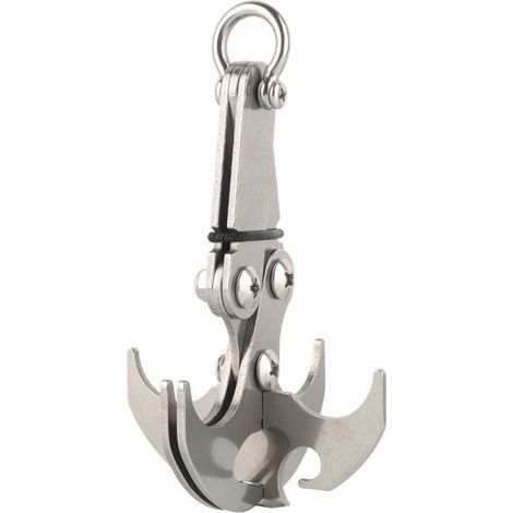 Grappling Hook Kletterklaue, Kletterhaken, Edelstahl Grappling Hook Klettern Multifunktionaler Schwerkrafthaken, faltbare Klaue, Hochleistungsausrüstung für Camping, Wandern