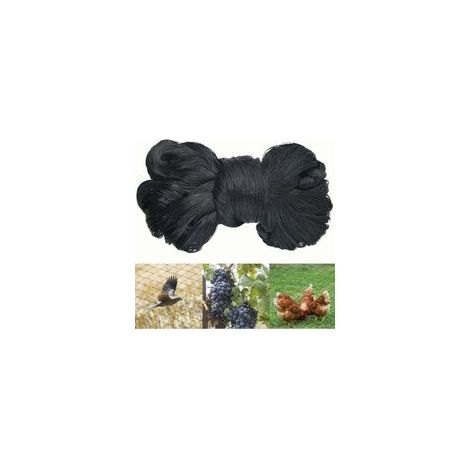 -15m X 15m Filet Anti Oiseaux Noir, Filet Oiseaux Robuste, Filet Voliere Poulailler, Filet de Protection pour Oiseaux, Filet de Protection Les Potager et Fruits