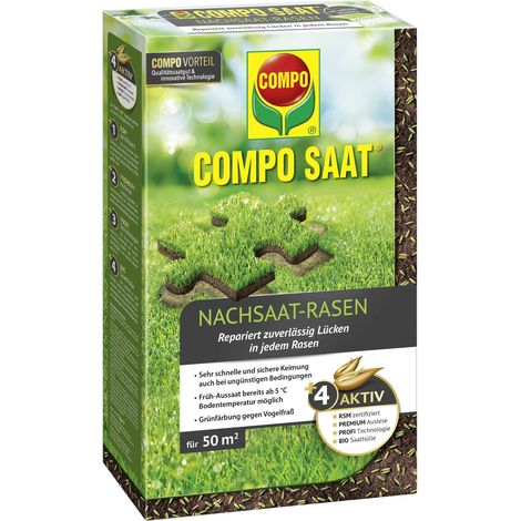 COMPO SAAT Nachsaat-Rasen 1kg für 50m² (1/4)