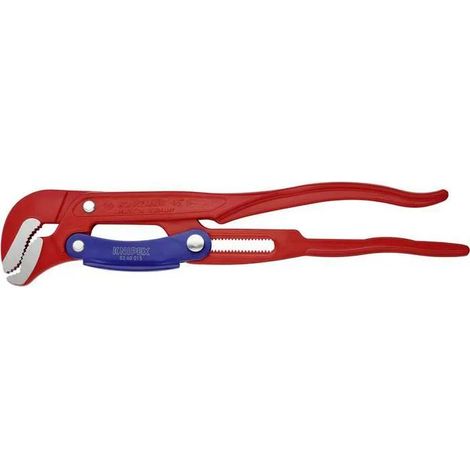 KNIPEX 83 60 015 Giratubi con ganasce ad "S" con regolazione rapida rossa, verniciata a polvere 420 mm