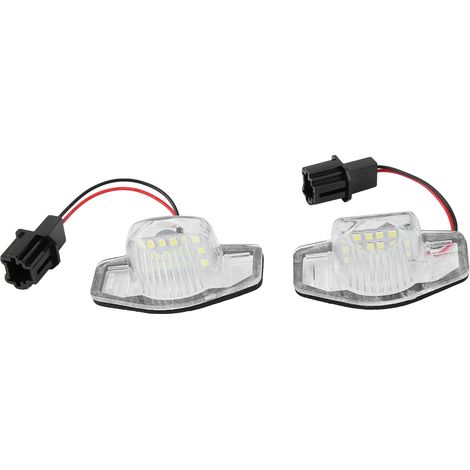 Paire de 2 plaques LED 18 lampes pour feux de plaque d'immatriculation gauche/droite Honda Fit Jazz 2002-2014 (1/5)