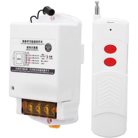 Télécommande RF intelligente pour pompe à eau et alarme, interrupteur sans fil multifonction 380V AC (1/5)