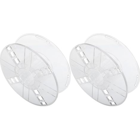 Bobine D'imprimante 3d Facile à Utiliser Lot de 2 Pièces en Plastique Ps Finition Soignée, pour Remplacement et Accessoires D'impression 3d (1/5)