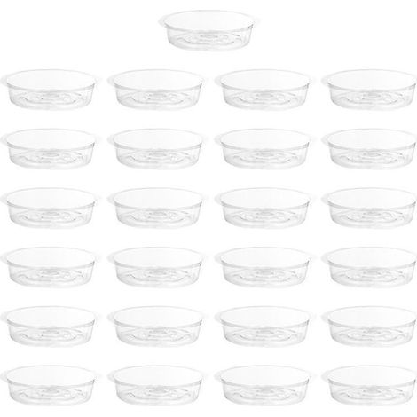 25 supports à soucoupes en plastique (1/3)