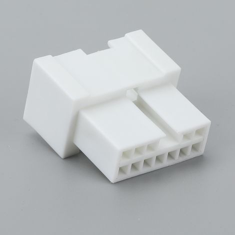 Connecteur automobile 8 broches mâle et femelle, faisceau de câblage, fiche mâle et femelle blanche (1/4)