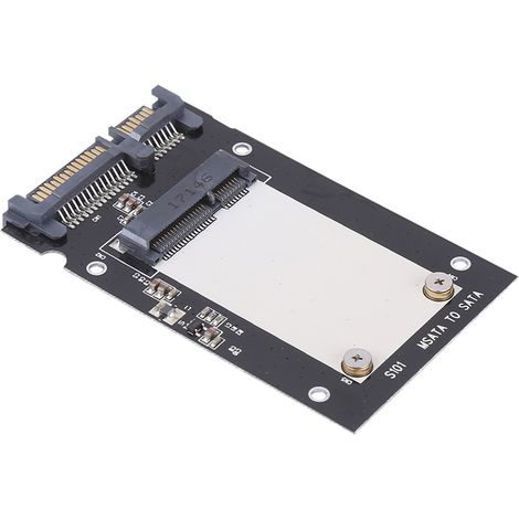 Boîtier de conversion mSATA en SATA 3.0 pour SSD 2.5 pouces en aluminium