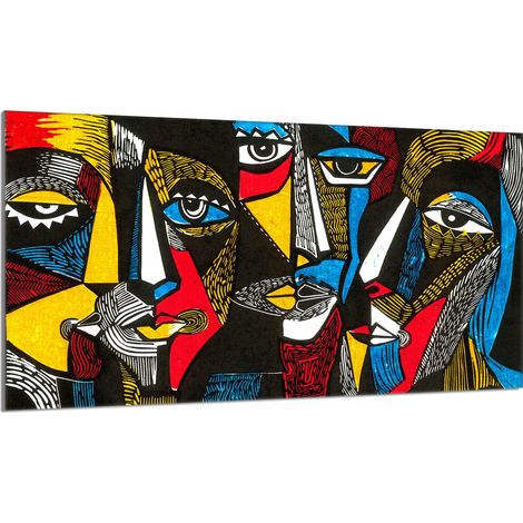 Protezione per piano cottura in vetro 90x52 Pop Art (1/5)