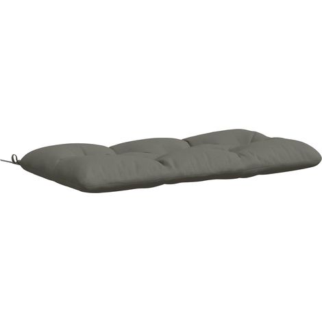 Coussin de banc VIANEN - 130 × 60 × 12 cm - gris - 100 % polyester (1/5)