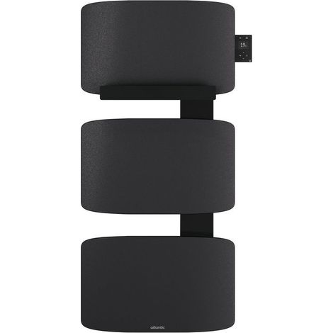 Atlantic – Sèche-serviettes électrique connecté Amarilis 650W – Mât à droite – 3 panneaux – Aluminium – Fonction anticipation de chauffe – Application Cozytouch (1/3)
