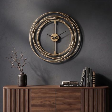 Reloj de pared 50 cm Ginevra Dorado (1/5)