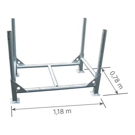 DUARIB - Rack de stockage à poteaux demontables - acier galvanisé