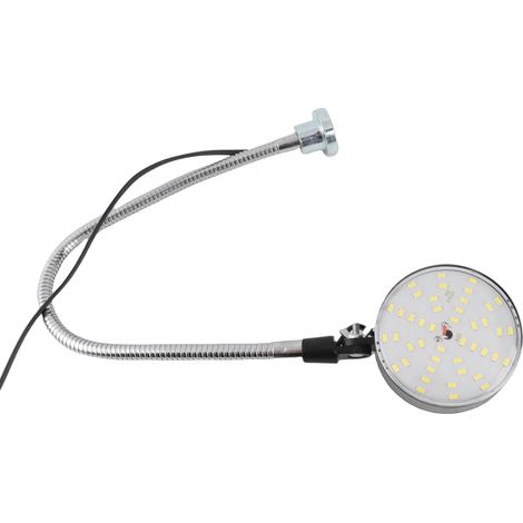 Lampe LED atelier 15W tube souple 50cm aimanté base magnétique tour établi machine couture industriel secteur EU (1/5)