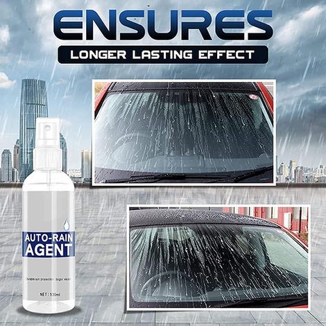 Agent de revêtement imperméabilisant pour vitres de voiture, spray hydrofuge pour pare-brise, rétroviseurs et rétroviseur intérieur, agent anti-pluie (1/5)