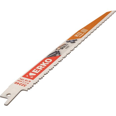 Lame Scie Sabre 228 x 19 x 1.3 6/10T Multi K13 lot de 5 Erko