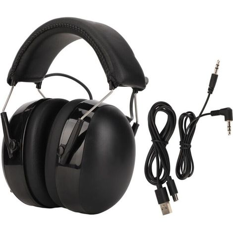 Casque de Protection auditive Bluetooth 5.0, antibruit, casque électronique multifonctionnel, protège-oreilles pour la tonte (1/4)