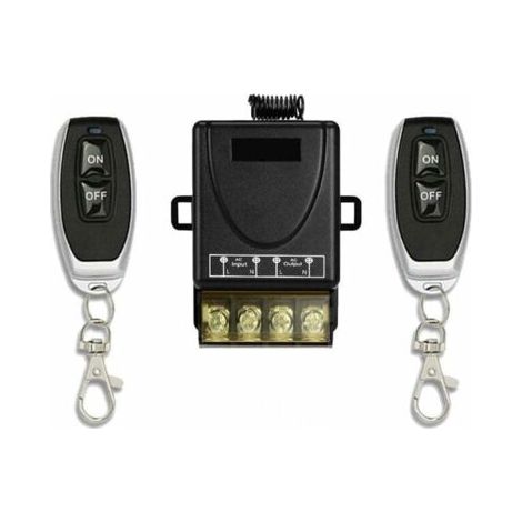 Interrupteur de télécommande Haute Puissance sans Fil 433Mhz, télécommande RF AC 220V 30A pour lumière, Pompe à Eau, appareils ménagers, Irrigation agricole (1/5)