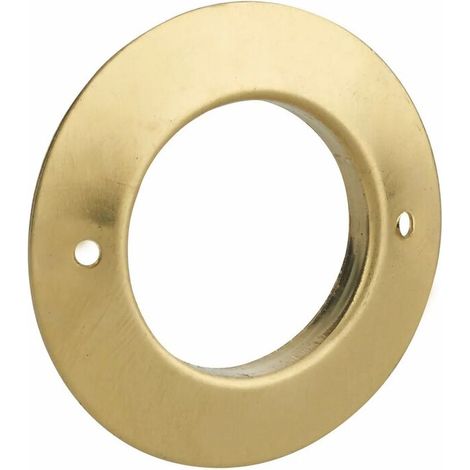 Rosace pour porte laiton Ø 24 mm – Finition chromée – Pour perçage standard – Accessoire verrou durable et esthétique (1/4)