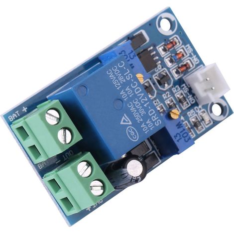 Automatischer 12V-Niederspannungs-Batterieabschalter am Wiederherstellungsschutzmodul.