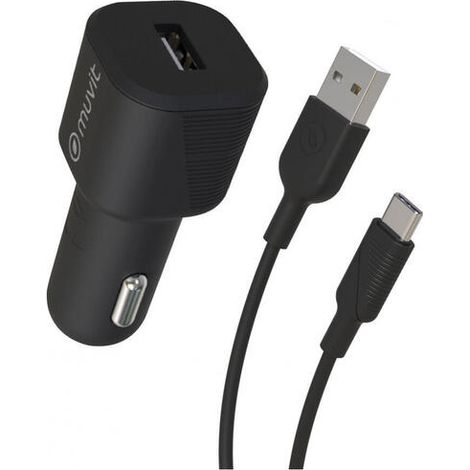 Muvit MCPAK0015 cargador de dispositivo móvil Universal Negro Encendedor de cigarrillos Auto (1/4)