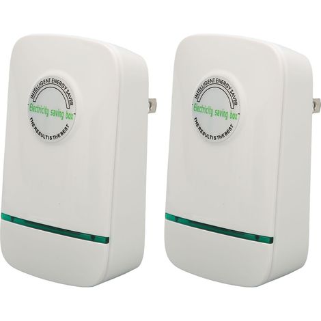 2 blocs Économiseur d'énergie 28000W AC 90-240V, tension stabilisée, courant équilibré, boîtier d'économie d'électricité pour maison, prise américaine (1/5)