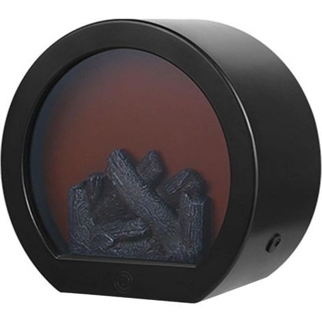 Caminetto elettrico realistico senza fiamma con effetto fuoco a LED, lanterna per caminetto, bruciatore a legna per decorazione domestica, finto caminetto a LED (1/4)