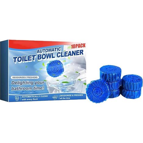 Toilet Air Freshener Blue Toilet Cleaning Tablets For Flush Tank 1 Box (1/5)