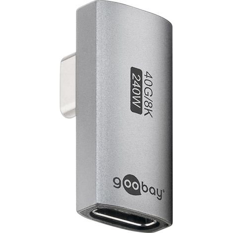 Goobay 74443 cambiador de género para cable USB-C Plata