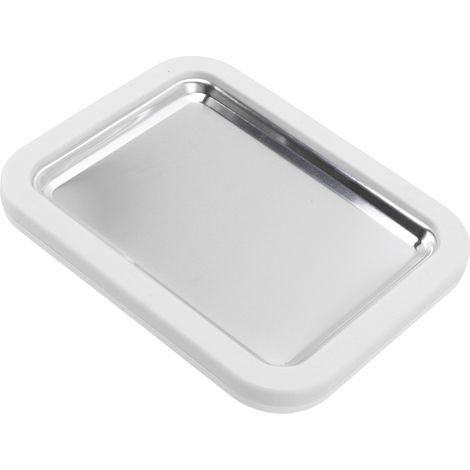 Machine à glace roulée artisanale en acier inoxydable, grande taille, sans branchement électrique, avec pelle en plastique blanche. (1/5)