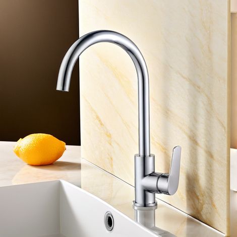 Imex -  Grifo Monomando de Cocina Alto Cromado Serie Bélgica