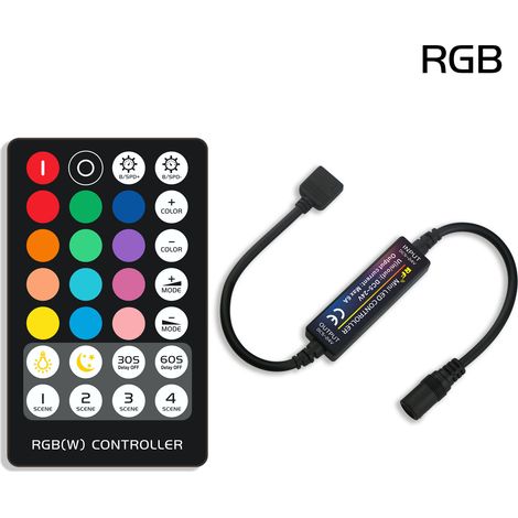 Clavier RF mini RGB RF-M3 à 28 touches, tension constante, sept couleurs RGB, vendu par ses soins, best-seller Amazon, certifié FCC.