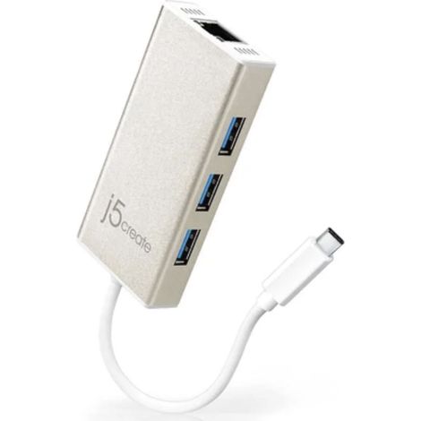 J5create - USB-C Gigabit Ethernet & Hub Multi Adapter