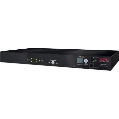 Switch Online Automatic transfer 1U montabile su rack 16A 230V Nero [ATS16A-RACK]