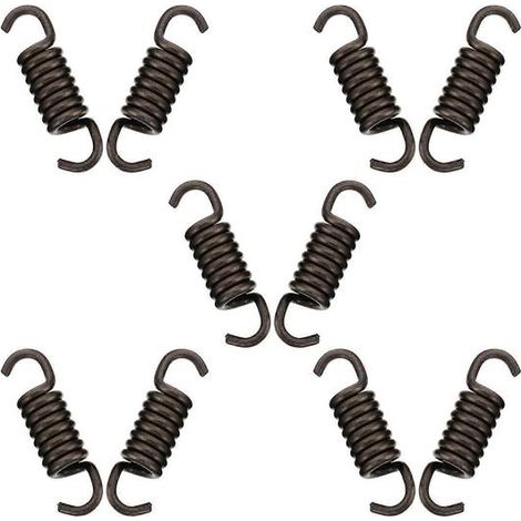 Ressorts de rechange pour tondeuse à gazon, ressorts d'embrayage en acier pour le jardinage, lot de 10 (1/2)