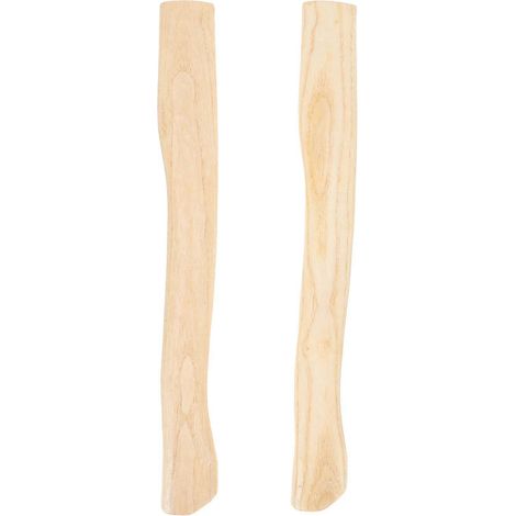2 accessoires de camping : manche de hache en hickory à simple tranchant, manche de hache droite, manche de masse en bois.-36.00X4.00X2.50CM