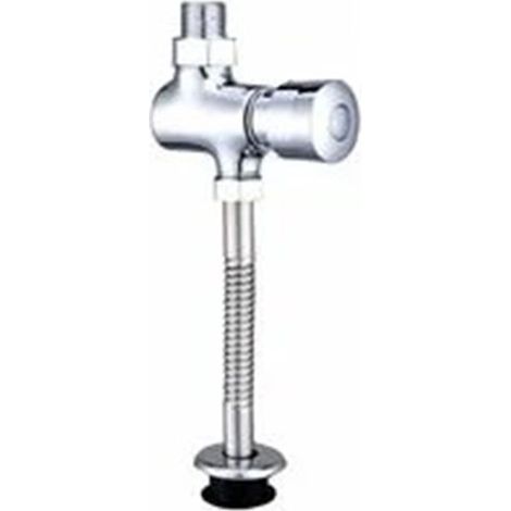 Urinoir de Chasse, Robinet de Chasse Toilette Détecteur Automatique avec Bouton en fer à repasser Chasse d’eau d’urinoir à Pression Délai Manuel (1/4)