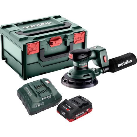 Metabo SXA 18 LTX 150 BL Ponceuse excentrique sans fil 18 V 150 mm Brushless + 1x batterie LiHD 4,0 Ah + chargeur + metaBOX