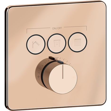 Termostato Gessi Hi-Fi listo para montar con botón de